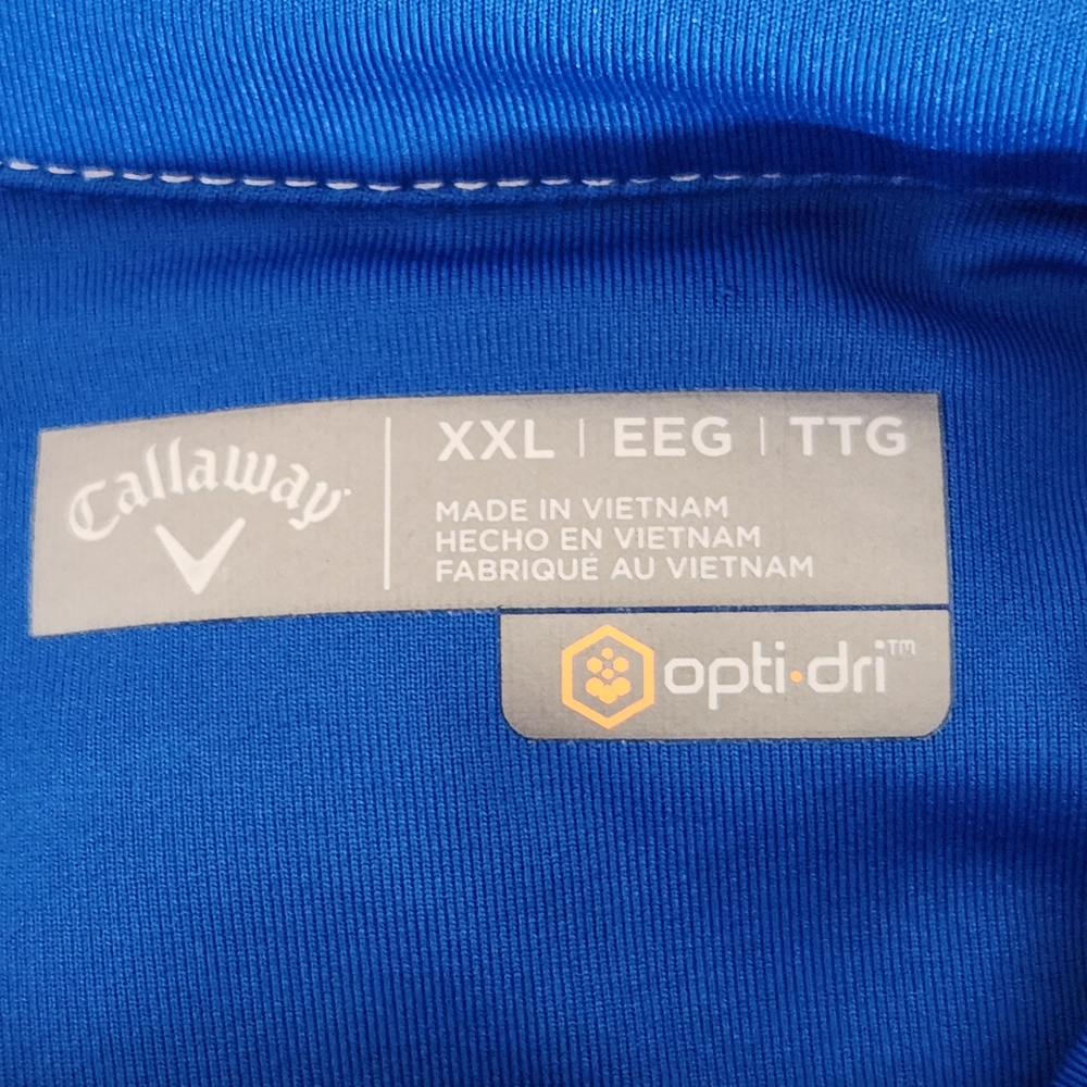 Callaway Womens Blue Golf Polo with Zipper Neckline Size XXL - Picture 7 of 9
